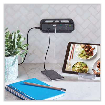 Tripp Lite Eight-Port USB Smart Charging Station, 8 Devices, 9.06 x 5.71 x 3.35, Black, Ships in 7-10 Business Days (U280008CQCST)