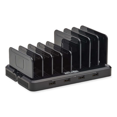 Tripp Lite Eight-Port USB Smart Charging Station, 8 Devices, 9.06 x 5.71 x 3.35, Black, Ships in 7-10 Business Days (U280008CQCST)