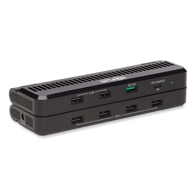 Tripp Lite Eight-Port USB Smart Charging Station, 8 Devices, 9.06 x 5.71 x 3.35, Black, Ships in 7-10 Business Days (U280008CQCST)
