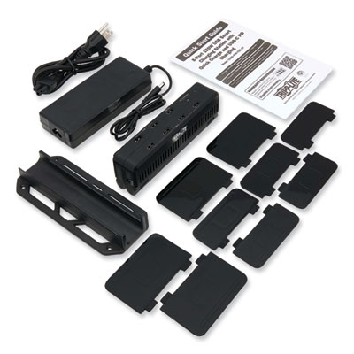 Tripp Lite Eight-Port USB Smart Charging Station, 8 Devices, 9.06 x 5.71 x 3.35, Black, Ships in 7-10 Business Days (U280008CQCST)