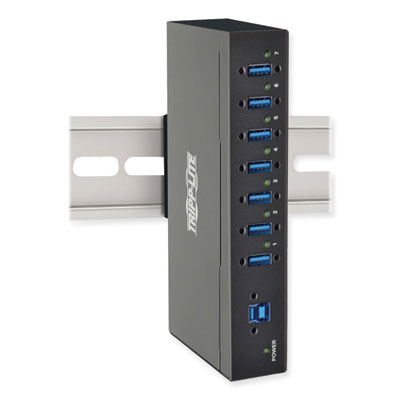 Tripp Lite Industrial-Grade USB 3.0 SuperSpeed Hub, 7 Ports, Black, Ships in 7-10 Business Days (U360007IND)