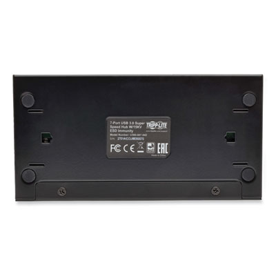 Tripp Lite Industrial-Grade USB 3.0 SuperSpeed Hub, 7 Ports, Black, Ships in 7-10 Business Days (U360007IND)