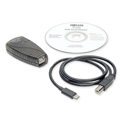 Tripp Lite Keyspan High-Speed USB-C to Serial Adapter, 3 ft, Black, Ships in 7-10 Business Days (USA19HSC)