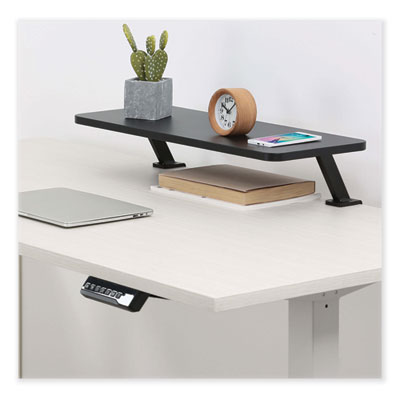 Tripp Lite Safe-IT Clamp-On Monitor Riser with Antimicrobial Protection, 10.2" x 0.6" x 25.6", BK, Supports 44lb, Ships in 7-10 Bus Days (WWSSCOS26AM)
