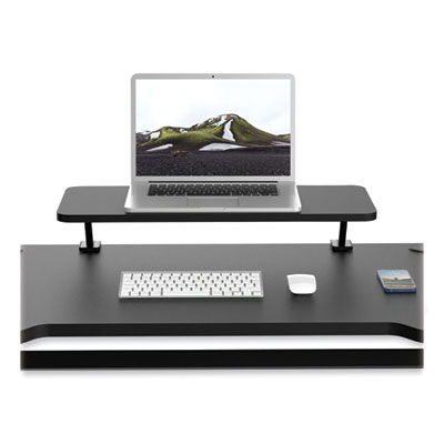 Tripp Lite Safe-IT Clamp-On Monitor Riser with Antimicrobial Protection, 10.2" x 0.6" x 25.6", BK, Supports 44lb, Ships in 7-10 Bus Days (WWSSCOS26AM)