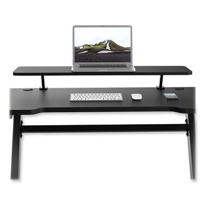 Tripp Lite Safe-IT Clamp-On Monitor Riser with Antimicrobial Protection, 10.2" x 0.6" x 39.4", BK, Supports 44lb, Ships in 7-10 Bus Days (TRPWWSSCOS40AM)