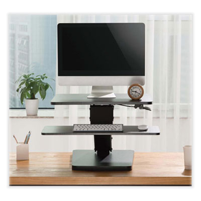 Tripp Lite WorkWise Safe-IT Adjustable-Height Sit-Stand Desktop Workstation, 23.6" to 24.2" x 6.3" to 17.5", BK, Ships in 7-10 Bus Days (TRPWWSSDTAM)
