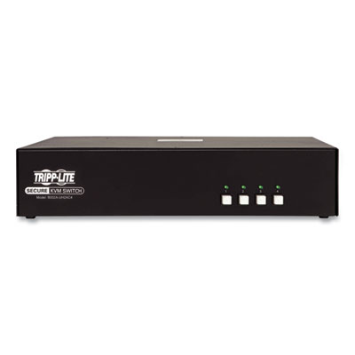 Tripp Lite 4-Port HDMI Dual-Monitor Secure KVM Switch with Common Access Card Port, TAA Compliant, Ships in 7-10 Business Days (TRPB002AUH2AC4)