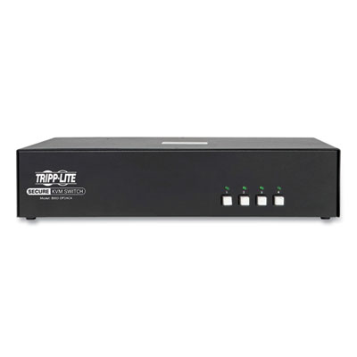 Tripp Lite 4-Port DisplayPort Dual-Monitor Secure KVM Switch with Common Access Card Port, TAA Compliant, Ships in 7-10 Business Days (B002DP2AC4)