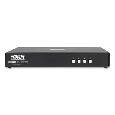 Tripp Lite 4-Port DVI Secure KVM Switch, TAA Compliant, Ships in 7-10 Business Days (TRPB002DV1AC4)