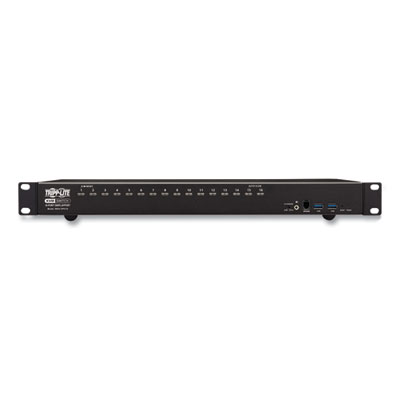 Tripp Lite 16-Port DisplayPort/USB KVM Switch with Audio/Video and USB Peripheral Sharing, TAA Compliant, Ships in 7-10 Business Days (B024DPU16)