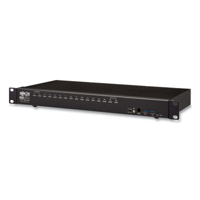Tripp Lite 16-Port DisplayPort/USB KVM Switch with Audio/Video and USB Peripheral Sharing, TAA Compliant, Ships in 7-10 Business Days (B024DPU16)