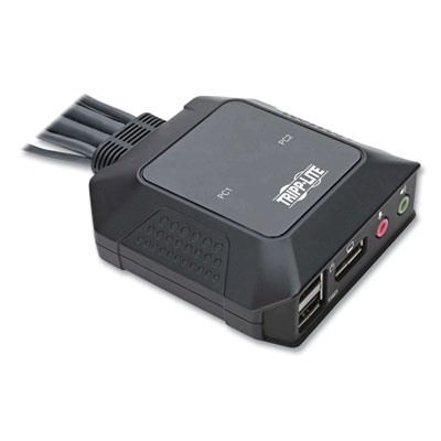 Tripp Lite 2-Port DisplayPort 1.1/USB KVM Switch with Audio/Video, Ships in 7-10 Business Days (TRPB032DPUA2)