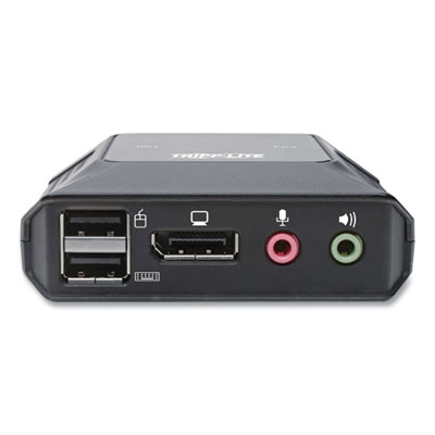 Tripp Lite 2-Port DisplayPort 1.1/USB KVM Switch with Audio/Video, Ships in 7-10 Business Days (TRPB032DPUA2)