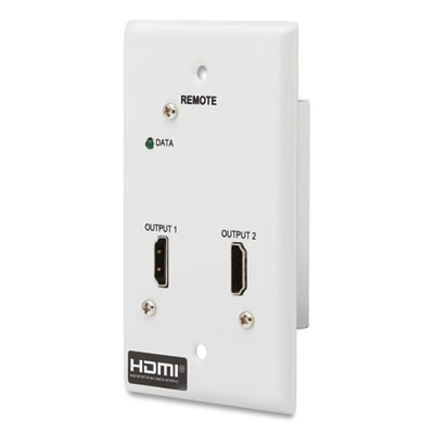 Tripp Lite 2-Port HDMI Over CAT6 Receiver Wall Plate, TAA Compliant, Ships in 7-10 Business Days (B127A2A0FH)