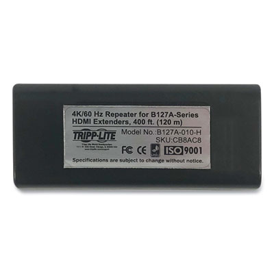 Tripp Lite Signal Repeater Over CAT6 for B127A Extenders, TAA Compliant, Ships in 7-10 Business Days (B127A010H)