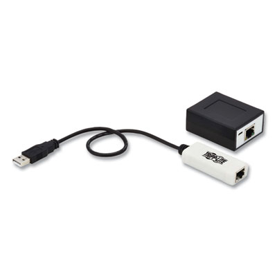 Tripp Lite 4-Port USB Over CAT5/CAT6 Extender Kit with Power, TAA Compliant, Ships in 7-10 Business Days (TRPB203104POC)