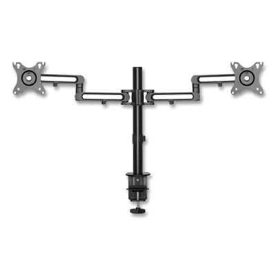 Tripp Lite Dual Display TV/Monitor Mount w/Flex-Arm/Desktop Clmp, 27",360 Rot, -30/+30 Tilt,BK,Support 17.6lb, Ships in 7-10 Bus Days (DDR1327SDFC1)