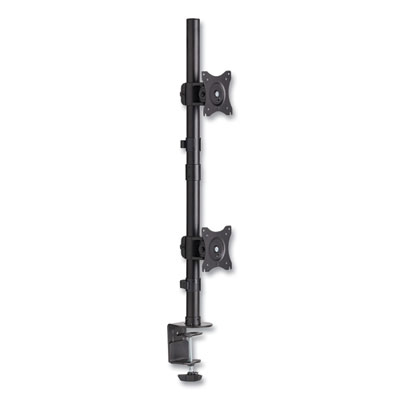 Tripp Lite Dual Vertical Display Desk Mount Monitor Stand for 27" Monitors, 17.1x12.4x32.2, Black, Supports 18lb, Ships in 7-10 Bus Days (DDR1527SDC)