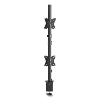 Tripp Lite Dual Vertical Display Desk Mount Monitor Stand for 27" Monitors, 17.1x12.4x32.2, Black, Supports 18lb, Ships in 7-10 Bus Days (DDR1527SDC)