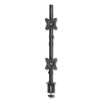 Tripp Lite Dual Vertical Display Desk Mount Monitor Stand for 27" Monitors, 17.1x12.4x32.2, Black, Supports 18lb, Ships in 7-10 Bus Days (DDR1527SDC)