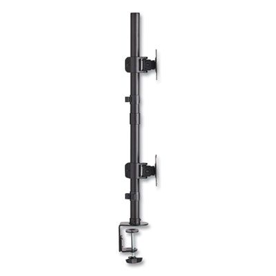 Tripp Lite Dual Vertical Display Desk Mount Monitor Stand for 27" Monitors, 17.1x12.4x32.2, Black, Supports 18lb, Ships in 7-10 Bus Days (DDR1527SDC)