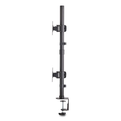 Tripp Lite Dual Vertical Display Desk Mount Monitor Stand for 27" Monitors, 17.1x12.4x32.2, Black, Supports 18lb, Ships in 7-10 Bus Days (DDR1527SDC)