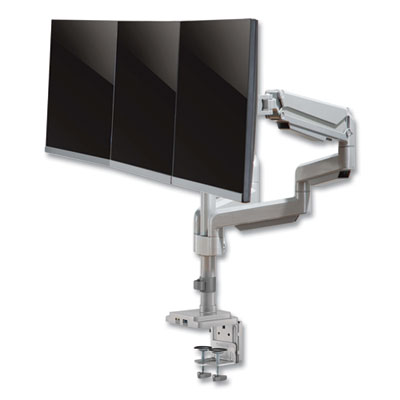 Tripp Lite Triple Display Mount w/Flex Arm for 30" Monitor, -90/+90 Rotation/Tilt, Silver, Supports 15.4 lb, Ships in 7-10 Bus Days (DDR1730TAL)