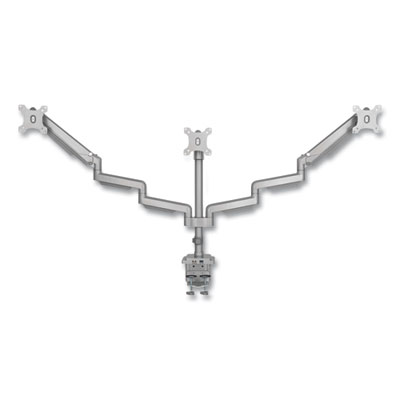 Tripp Lite Triple Display Mount w/Flex Arm for 30" Monitor, -90/+90 Rotation/Tilt, Silver, Supports 15.4 lb, Ships in 7-10 Bus Days (DDR1730TAL)