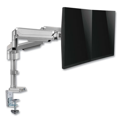 Tripp Lite Dual Monitor/TV Mount w/Flex Arm for 34" Monitors, -90/+90 Rotation/Tilt, Silver, Supports 19.8lb, Ships in 7-10 Bus Days (DDR1732DAL)