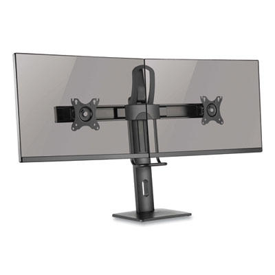 Tripp Lite Safe-IT Precision-Placement Desktop Mount w/ Antimicrobial Protection, 27", BK, Supports 13.2 lb, Ships in 7-10 Bus Days (TRPDDVD1727AM)