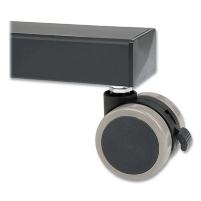 Tripp Lite Mobile Workstation with Monitor Mount, 25.7" x 21" x 17" to 32", Black, Ships in 7-10 Business Days (DMCS1732S)