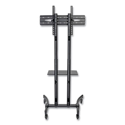 Tripp Lite Rolling TV/Monitor Cart for TVs and Monitors, Metal, 88 lb Capacity, 27.6 x 27.6 x 67.5, Black, Ships in 7-10 Business Days (DMCS3770L)