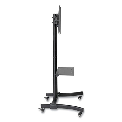 Tripp Lite Rolling TV/Monitor Cart for TVs and Monitors, Metal, 88 lb Capacity, 27.6 x 27.6 x 67.5, Black, Ships in 7-10 Business Days (DMCS3770L)