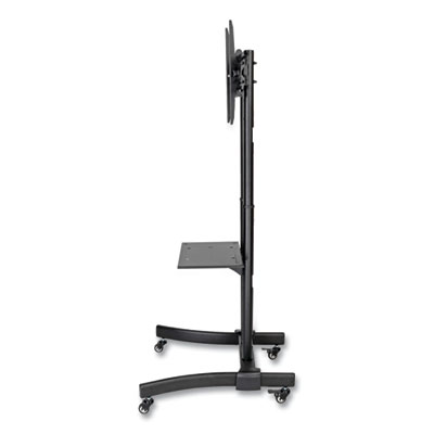 Tripp Lite Rolling TV/Monitor Cart for TVs and Monitors, Metal, 88 lb Capacity, 27.6 x 27.6 x 67.5, Black, Ships in 7-10 Business Days (DMCS3770L)