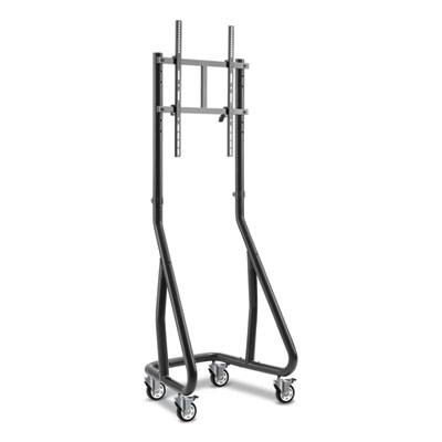 Tripp Lite Heavy-Dty Streamlined Portrait Mobile Cart/Flat-Panel Displays, Metal, 220lb Cap, 26.5x21.8x67.65, BK, Ships in 7-10 Bus Days (DMCSP4560HDS)