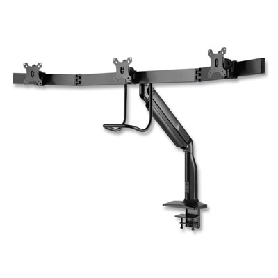 Tripp Lite Safe-IT Triple Display Precision Desk Mount,32" Monitor,-90/+90 Rotation,-22/+45 Tilt,BK,14lb Cap, Ships in 7-10 Bus Days (TRPDMPDT1732AM)