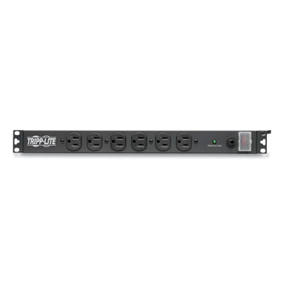 Tripp Lite 14-Outlet Economy Network Server Surge Protector, 14 AC Outlets, 15 ft Cord, 3,000 J, Black, Ships in 7-10 Business Days (DRS1215)