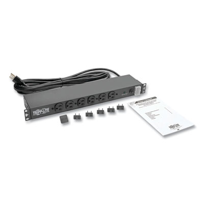 Tripp Lite 14-Outlet Economy Network Server Surge Protector, 14 AC Outlets, 15 ft Cord, 3,000 J, Black, Ships in 7-10 Business Days (DRS1215)