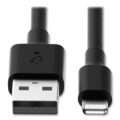 Tripp Lite USB-A to Lightning Sync/Charge Cable, 10", Black, 10/Pack, Ships in 7-10 Business Days (M10010NBK10)