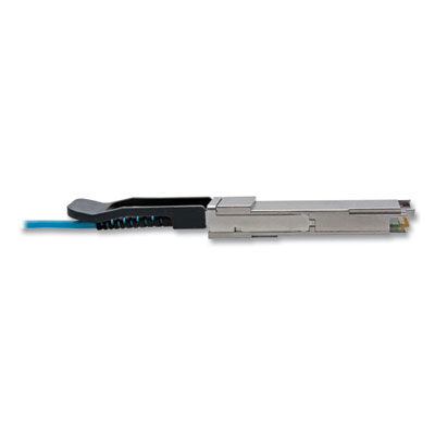Tripp Lite QSFP+ to QSFP+ Active Fiber Optic Cable, 6.6 ft, Aqua, Ships in 7-10 Business Days (N28F02MAQ)