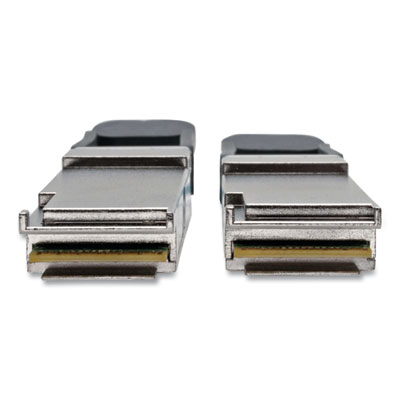 Tripp Lite QSFP+ to QSFP+ Active Fiber Optic Cable, 16.4 ft, Aqua, Ships in 7-10 Business Days (N28F05MAQ)