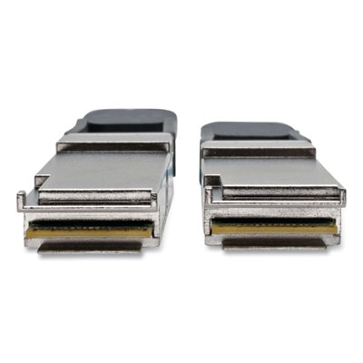 Tripp Lite QSFP+ to QSFP+ Active Fiber Optic Cable, 32.8 ft, Aqua, Ships in 7-10 Business Days (N28F10MAQ)