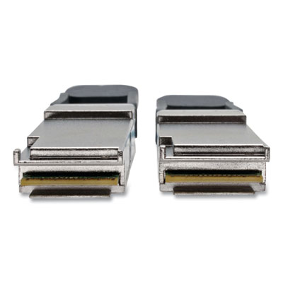 Tripp Lite QSFP+ to QSFP+ Active Fiber Optic Cable, 49.2 ft, Aqua, Ships in 7-10 Business Days (N28F15MAQ)