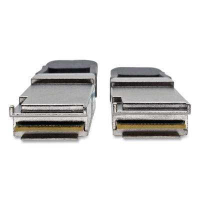 Tripp Lite QSFP+ to QSFP+ Active Fiber Optic Cable, 98.4 ft, Aqua, Ships in 7-10 Business Days (N28F30MAQ)