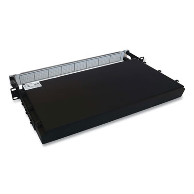 Tripp Lite 1U Preloaded Multimode Fiber Cable Panel, (12) LC Duplex (M) to (12) LC Duplex (M), 32.8ft, Aqua, Ships in 7-10 Business Days (N48M2L24L10)