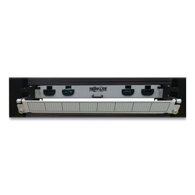 Tripp Lite 1U Preloaded Multimode Fiber Cable Panel, (12) LC Duplex (M) to (12) LC Duplex (M), 32.8ft, Aqua, Ships in 7-10 Business Days (N48M2L24L10)