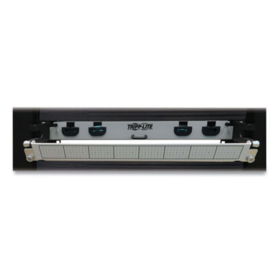 Tripp Lite 1U Preloaded Multimode Fiber Cable Panel, MTP/MPO (F) to (4) LC Duplex (M), 65.6 ft, Aqua, Ships in 7-10 Business Days (N48M2M8L420)