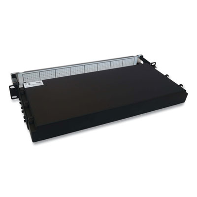 Tripp Lite 1U Preloaded Multimode Fiber Cable Panel, (3) MTP/MPO (F) to (3) MTP/MPO (F), 32.8 ft, Aqua, Ships in 7-10 Business Days (TRPN48M4M3X8M10)