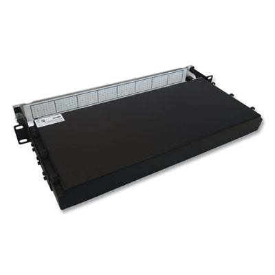 Tripp Lite 1U Preloaded Multimode Fiber Cable Panel, MTP/MPO (F) to (4) LC Duplex (M), 32.8 ft, Aqua, Ships in 7-10 Business Days (N48M4M8L410)